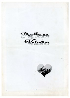 Lot 45 - Led Zeppelin Roy Harper Keith Moon Ronnie Lane 1974 Signed Valentine Programme & Ticket Stub (UK)